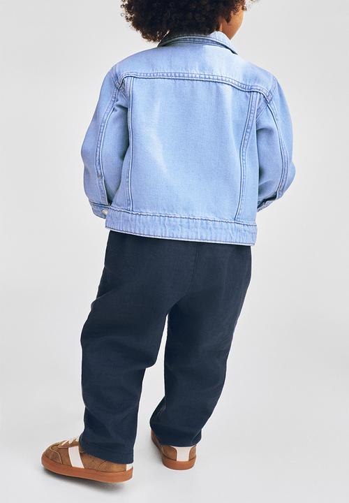 H&M - Linen-blend trousers - navy blue