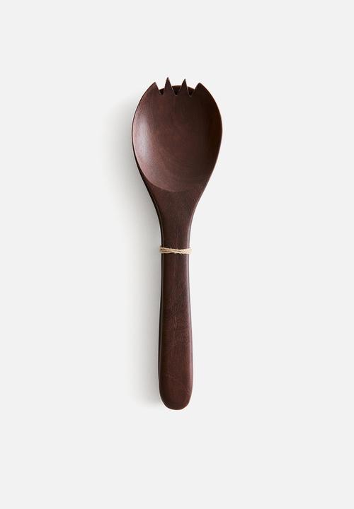 H&M - Mango wood salad servers - dark brown