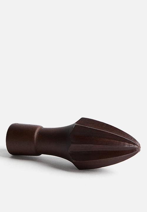 H&M - Mango wood citrus reamer - dark brown
