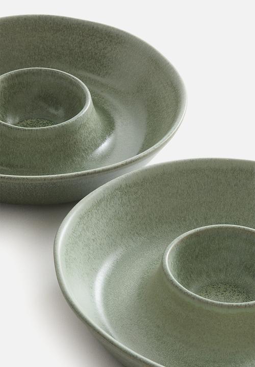 H&M - Stoneware serving bowl - light green