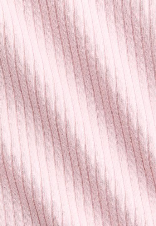 H&M - Ribbed cotton top - light pink