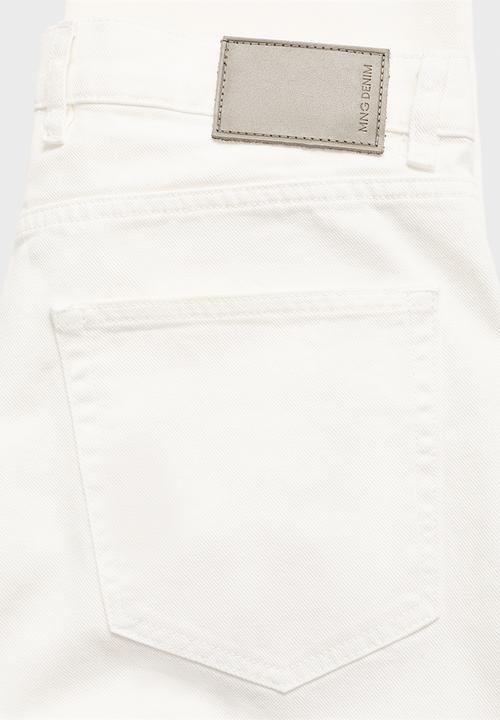 MANGO - Lori tapered fit jeans - Off White