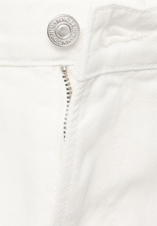 MANGO - Lori tapered fit jeans - Off White
