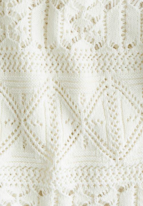 H&M - Crochet-look jumper - white