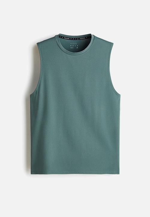 H&M - Regular fit sports vest top with drymove™ - dusty green
