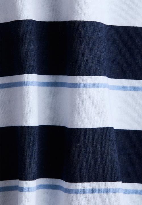 H&M - Printed cotton t-shirt - white/striped