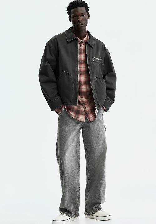 H&M - Relaxed fit shirt - pink/checked