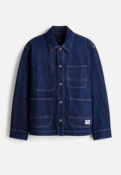 H&M - Denim overshirt - dark denim blue