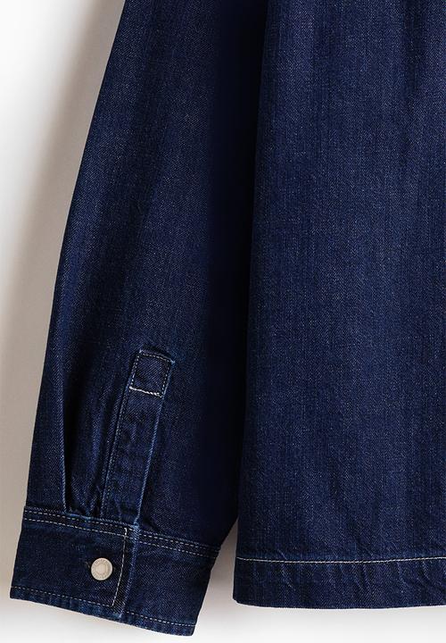 H&M - Denim overshirt - dark denim blue