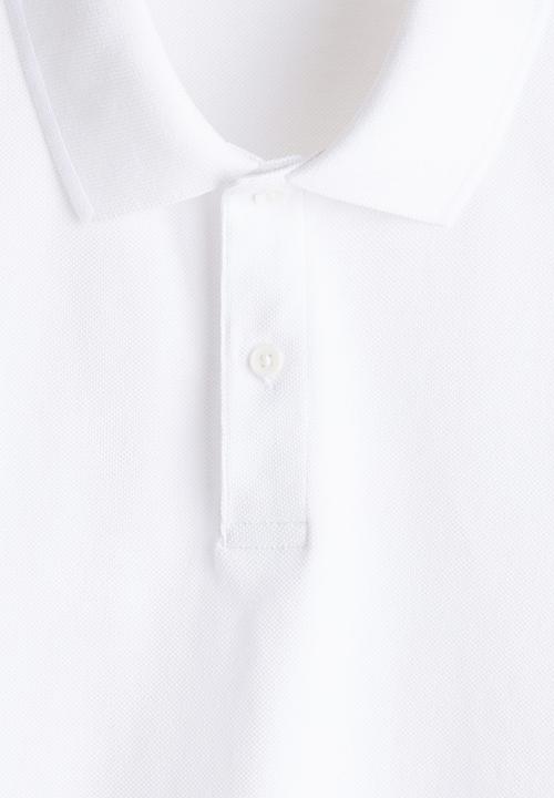 H&M - Regular fit polo shirt - white