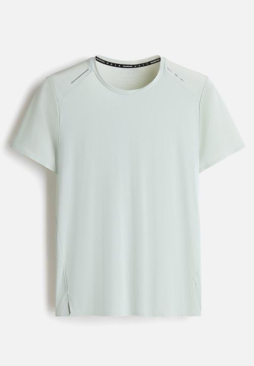 H&M - Lightweight cooling running t-shirt  - light dusty green