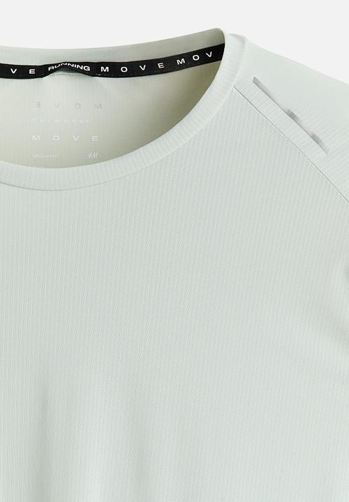 H&M - Lightweight cooling running t-shirt  - light dusty green