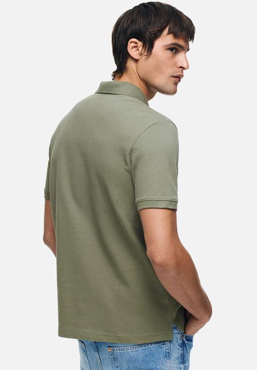 H&M - Regular fit polo shirt - khaki green