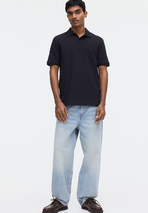 H&M - Regular fit polo shirt - navy blue