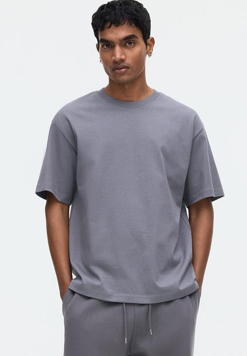 H&M - Coolmax?  relaxed fit t-shirt - dark grey