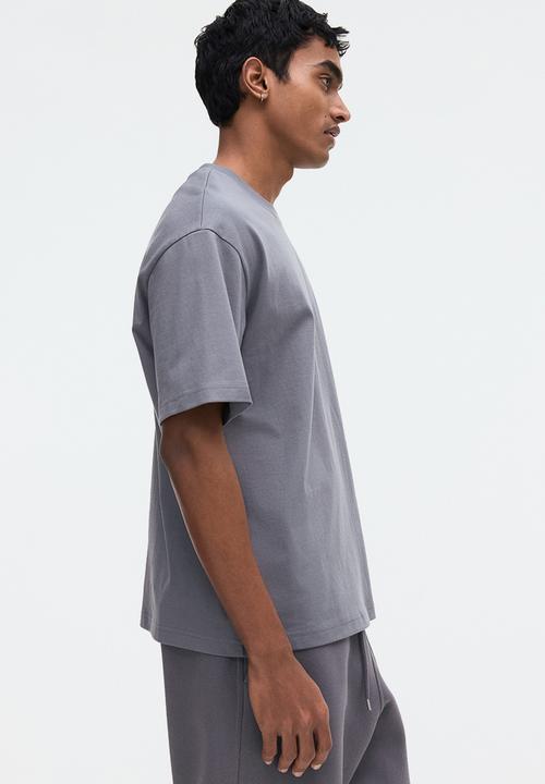 H&M - Coolmax?  relaxed fit t-shirt - dark grey