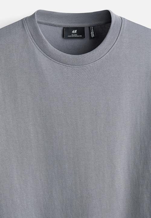 H&M - Coolmax?  relaxed fit t-shirt - dark grey
