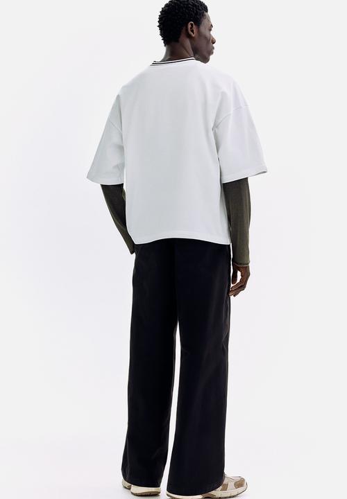 H&M - Oversized fit cotton t-shirt - white