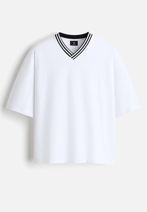 H&M - Oversized fit cotton t-shirt - white