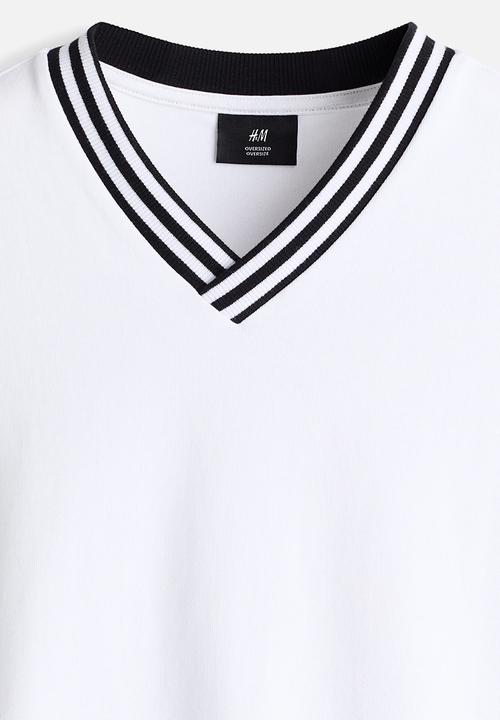 H&M - Oversized fit cotton t-shirt - white