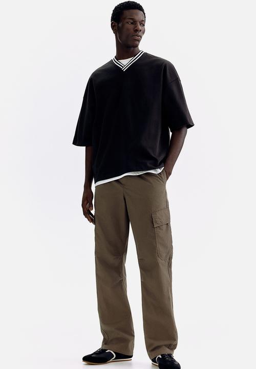 H&M - Oversized fit cotton t-shirt - black