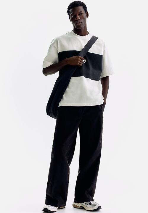 H&M - Oversized fit printed t-shirt - white