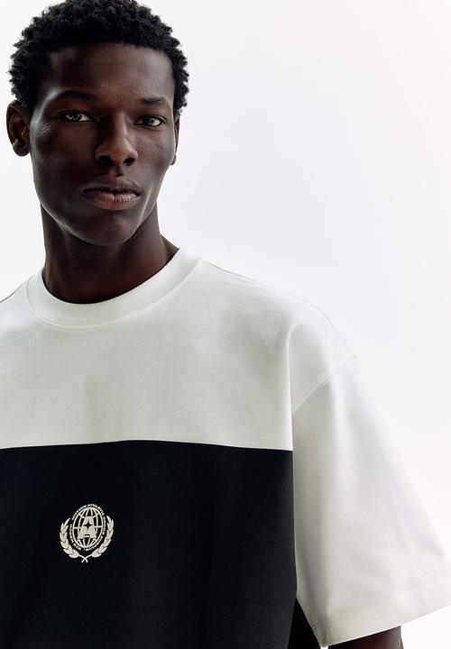 H&M - Oversized fit printed t-shirt - white