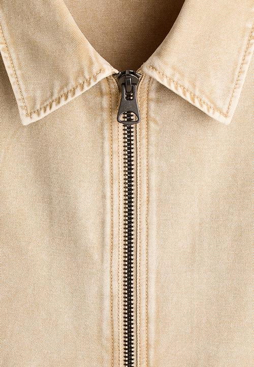 H&M - Collared cotton jacket - beige