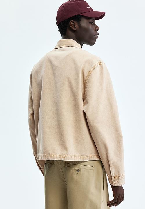 H&M - Collared cotton jacket - beige