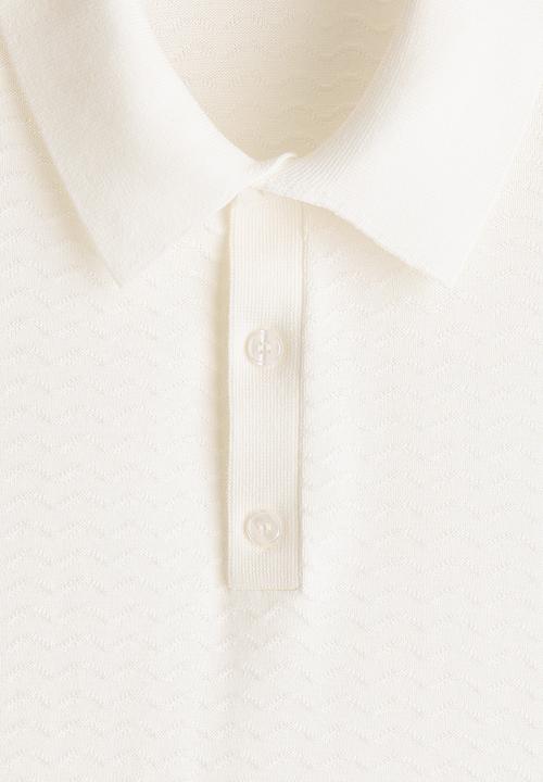 H&M - Slim fit polo shirt - white