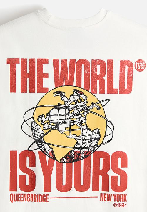 H&M - Oversized fit t-shirt - white/nas