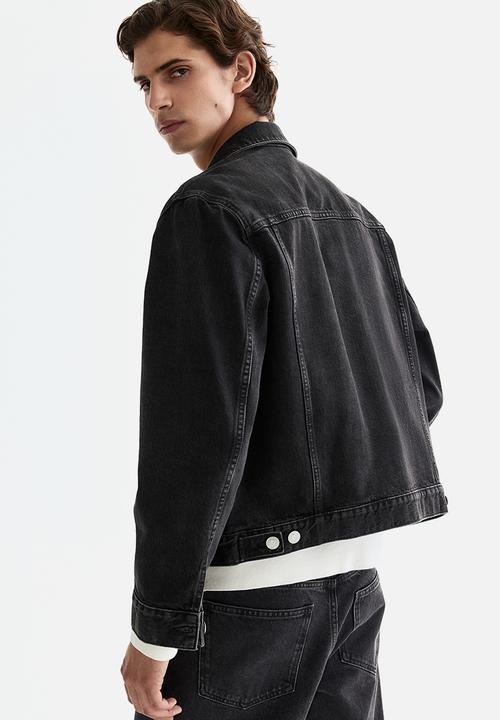 H&M - Denim trucker jacket - black