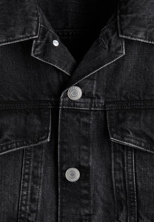 H&M - Denim trucker jacket - black