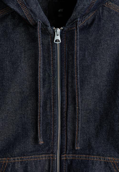 H&M - Hooded workwear jacket - dark denim blue