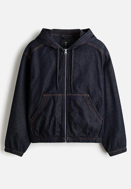 H&M - Hooded workwear jacket - dark denim blue