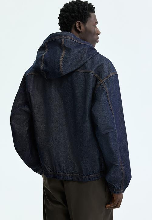 H&M - Hooded workwear jacket - dark denim blue