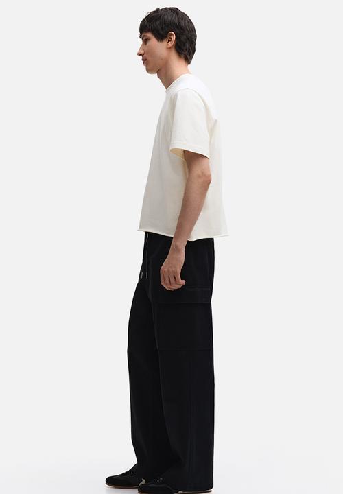 H&M - Regular fit washed t-shirt - cream