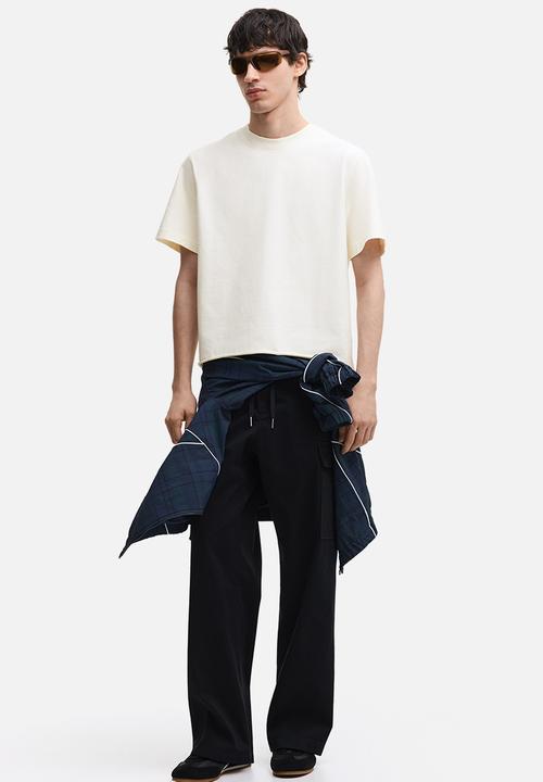 H&M - Regular fit washed t-shirt - cream