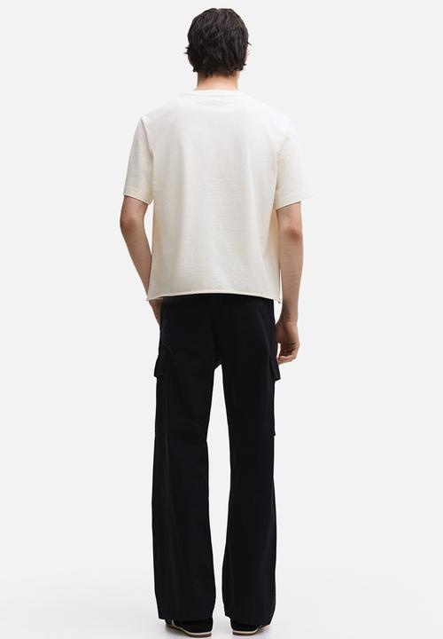 H&M - Regular fit washed t-shirt - cream