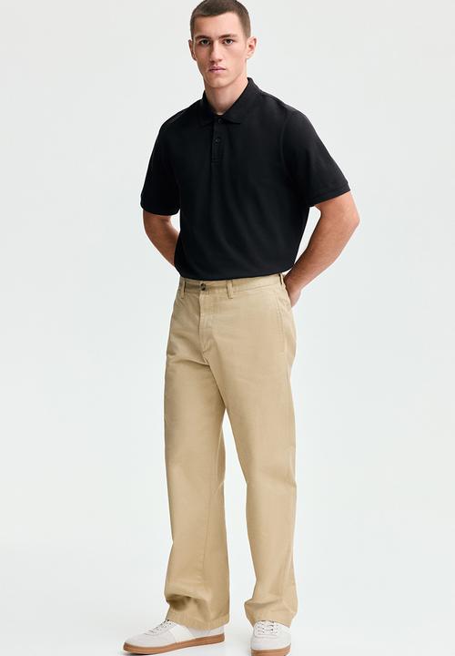 H&M - Regular fit polo shirt - black
