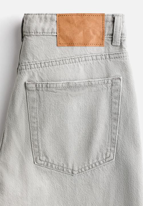 H&M - Wide high jeans - light grey