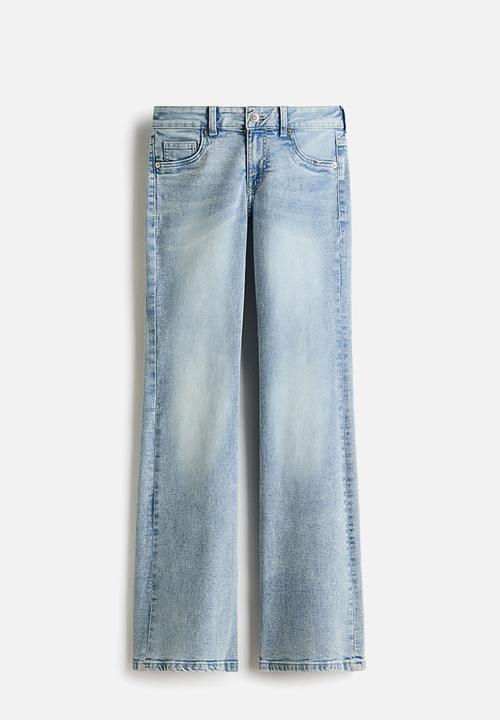H&M - Flared low jeans - light denim blue