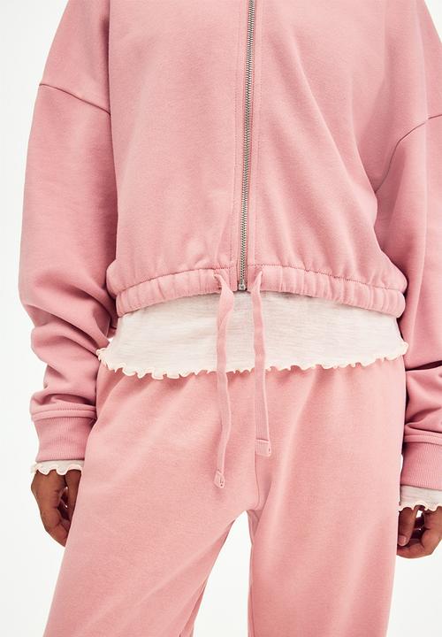 H&M - Wide joggers - light pink