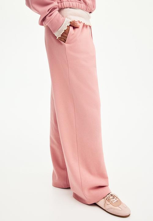 H&M - Wide joggers - light pink