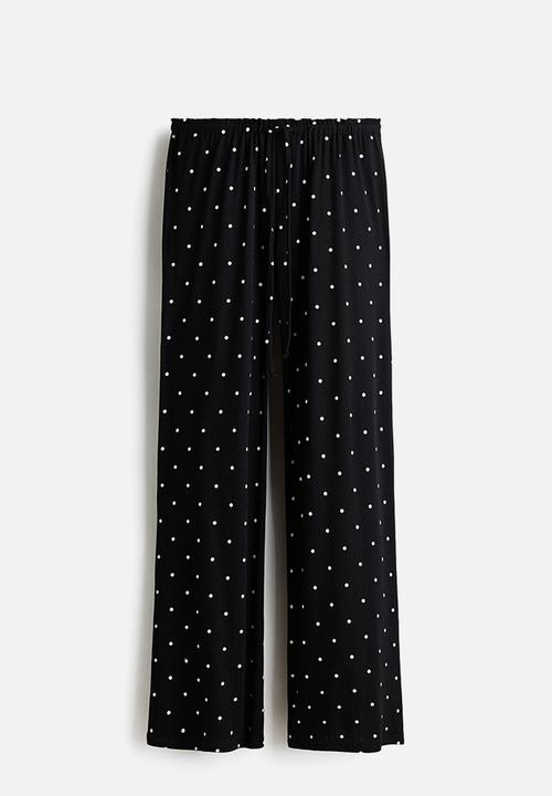 H&M - Pointelle pyjama bottoms - black