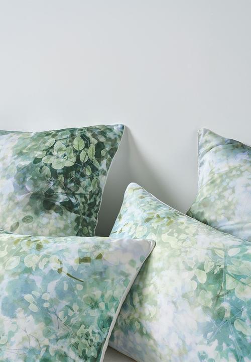 Linenhouse - Treetop Duvet Cover Set - green & blue