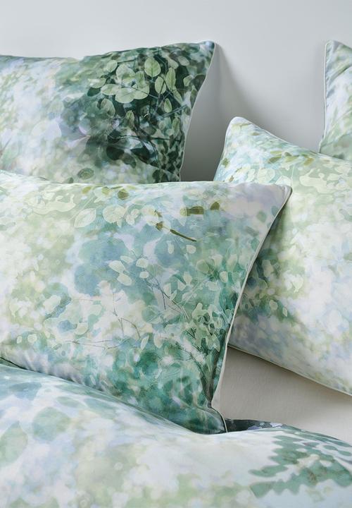Linenhouse - Treetop Duvet Cover Set - green & blue