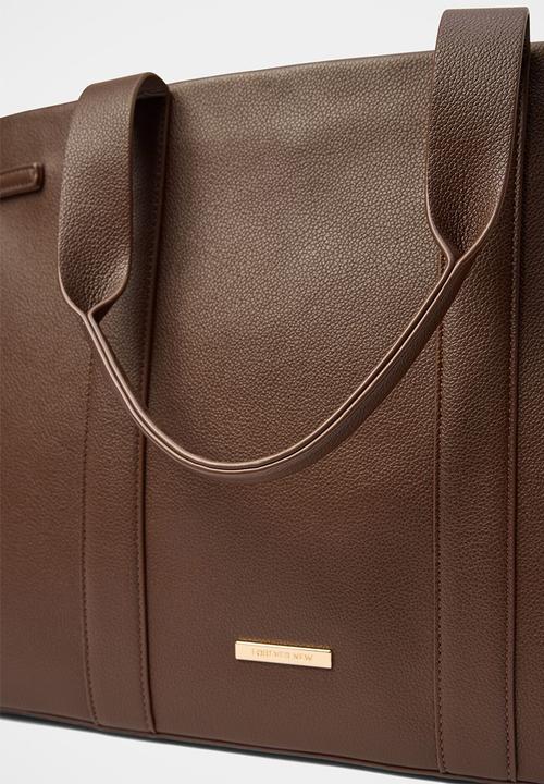 Forever New - Dalton laptop tote bag in chocolate