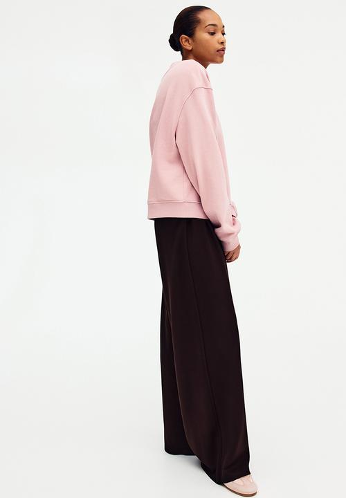 H&M - Wide pull-on trousers - dark brown