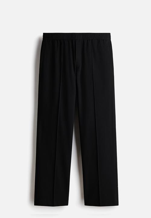 H&M - Regular fit track pants - black
